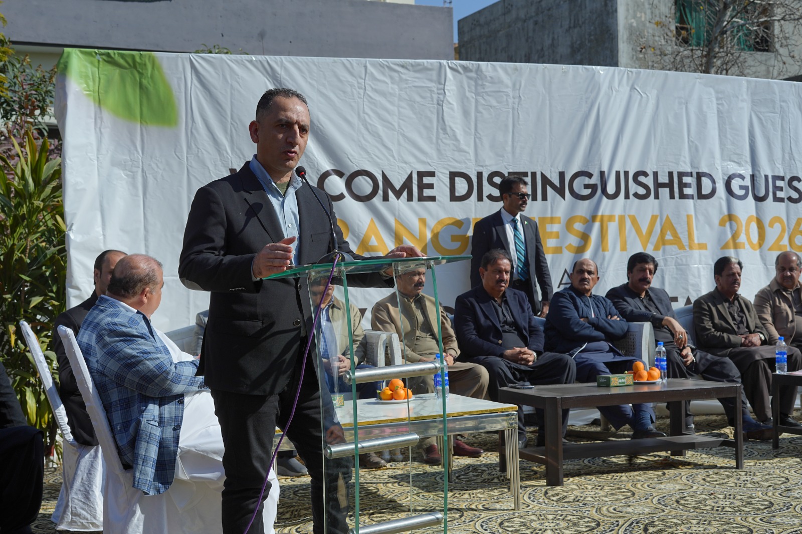 Dean of coas, talking to the media